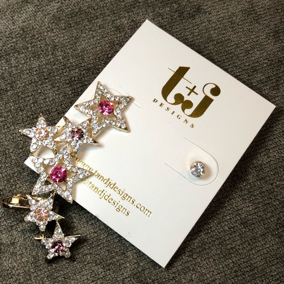 3 for $15 - Ear Crawler Star Earring Set - Picture 3 of 4